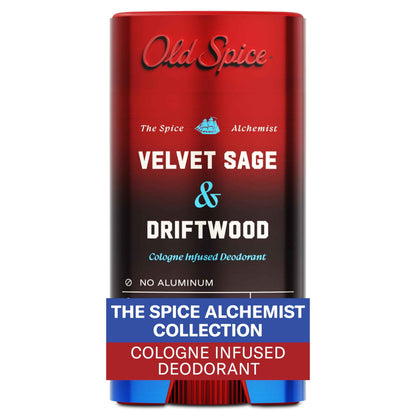 Old Spice Aluminum Free Deodorant for Men, The Spice Alchemist Collection, 24/7 Cologne Infused Scent, No Trade Off Formula, Free of Parabens & Phthalates