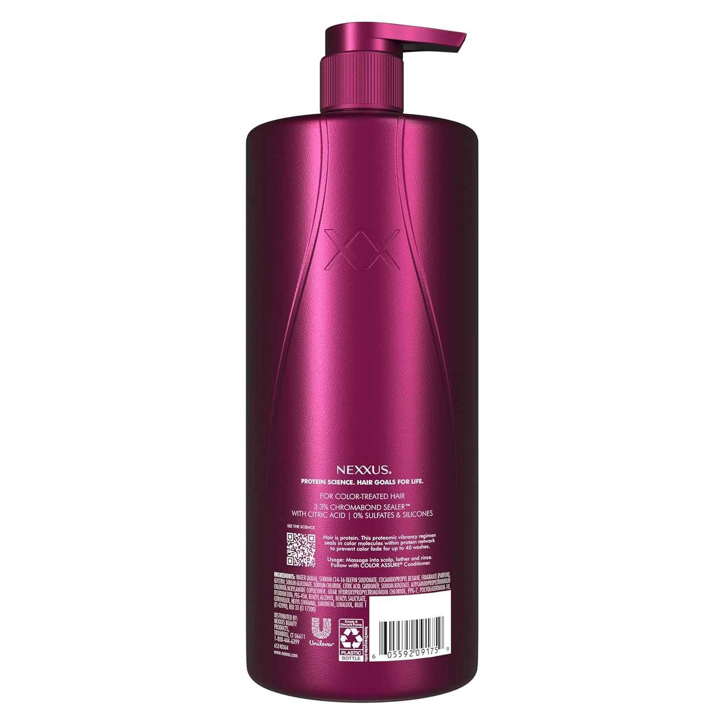 Nexxus Color Assure Shampoo for Vibrancy for Color Treated Hair Powered by Chromabond Sealer with Citric Acid