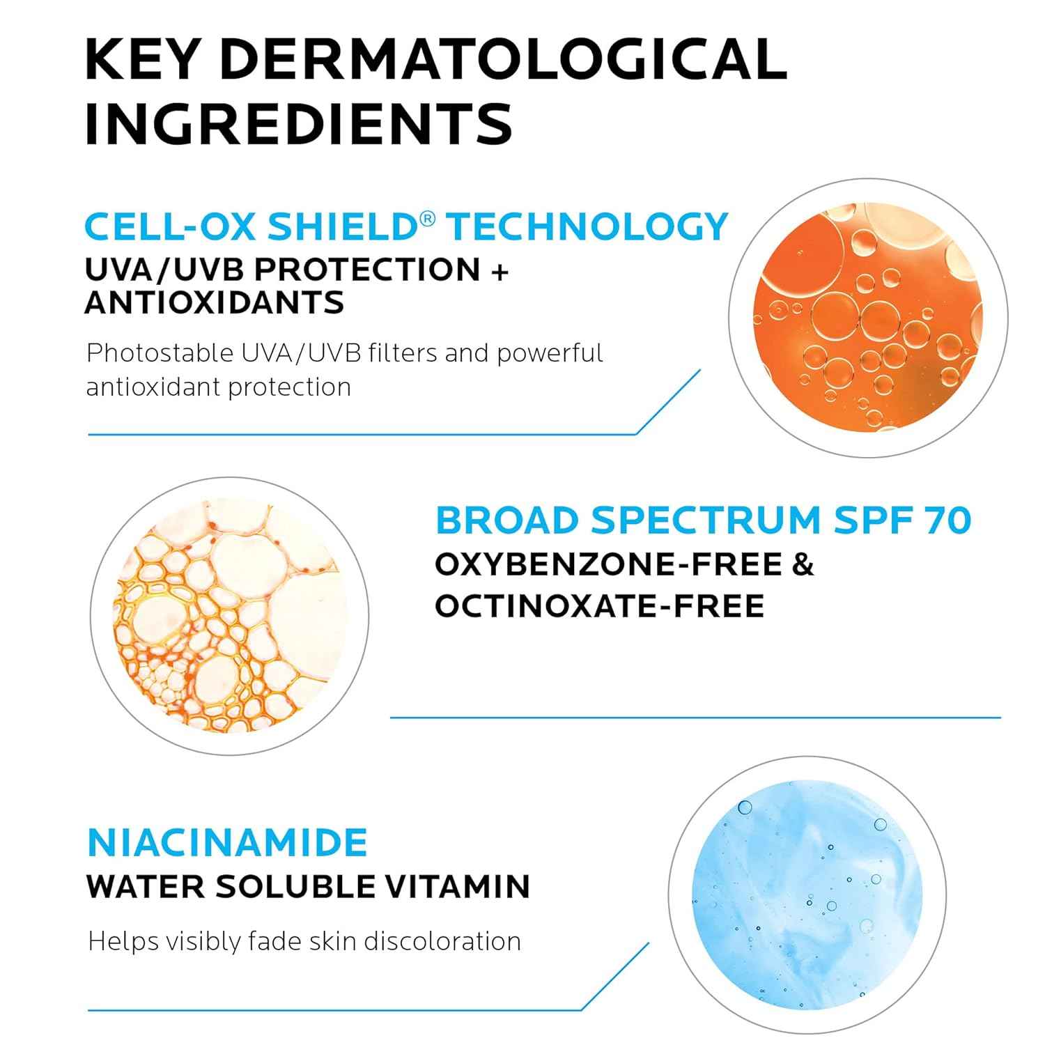 La Roche-Posay Anthelios UV Correct Sunscreen Moisturizer SPF 70, Daily Anti-Aging Face Moisturizer with Niacinamide to Even Skin Tone & Fine Lines, Sun Protection for Sensitive Skin