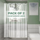 Clear - 36"W x 72"L (Pack of 2)