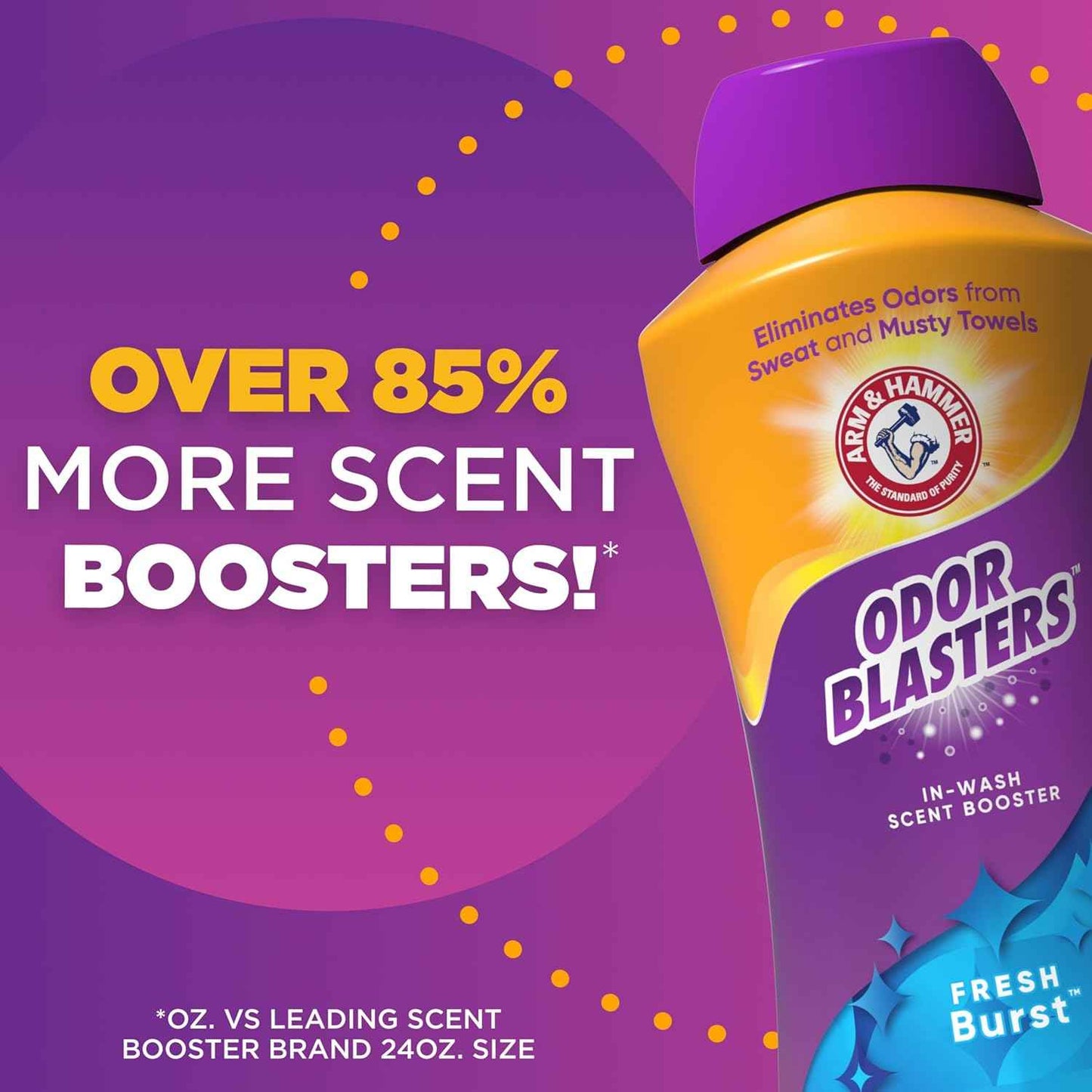 ARM & HAMMER Odor Blasters In-Wash Scent Booster, Laundry Scent Booster Fresh Burst Scent