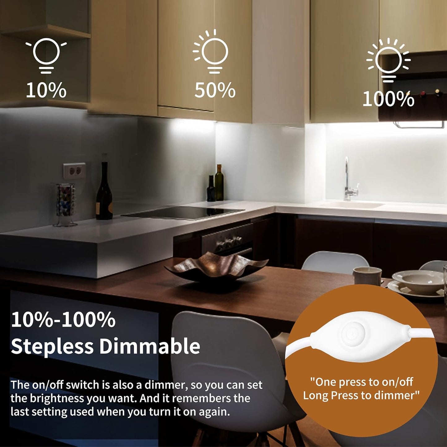 JUSJUBR_Plug-in_Under_Cabinet_Lighting,_12-Inch_Dimmable_LED_Light_Bar_with_Memory_Function,_USB_Powered,_Linkable_Under_Counter_Light_for_Kitchen,_Desk_&_Workspace_–_Warm_White_/_Natural_White_/_Cold_White