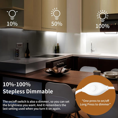 JUSJUBR_Plug-in_Under_Cabinet_Lighting,_12-Inch_Dimmable_LED_Light_Bar_with_Memory_Function,_USB_Powered,_Linkable_Under_Counter_Light_for_Kitchen,_Desk_&_Workspace_–_Warm_White_/_Natural_White_/_Cold_White