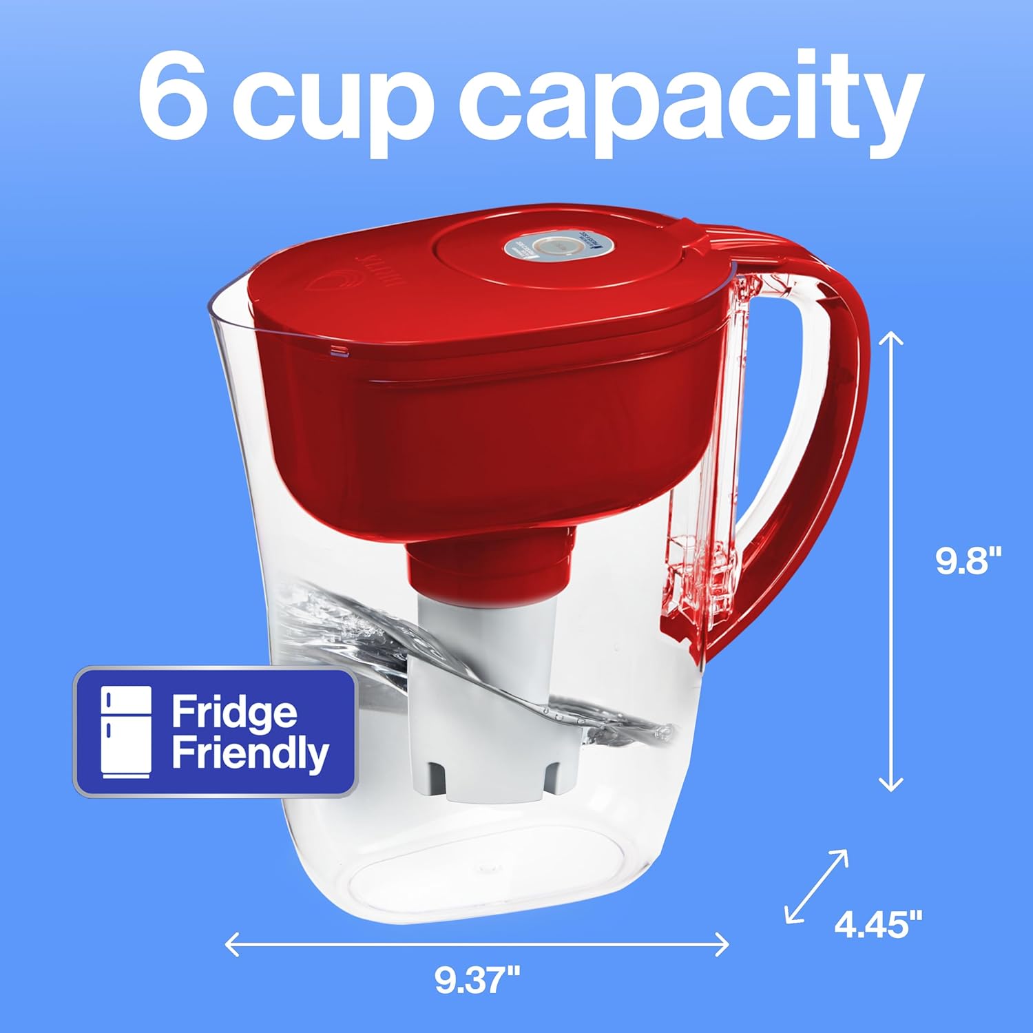 Brita_Metro_Water_Filter_Pitcher_with_SmartLight_Change_Indicator,_BPA-Free,_Replaces_1,800_Plastic_Water_Bottles_a_Year,_Lasts_Two_Months,_Includes_1_Filter,_Small_-_6-Cup_Capacity,_Fiery_Red