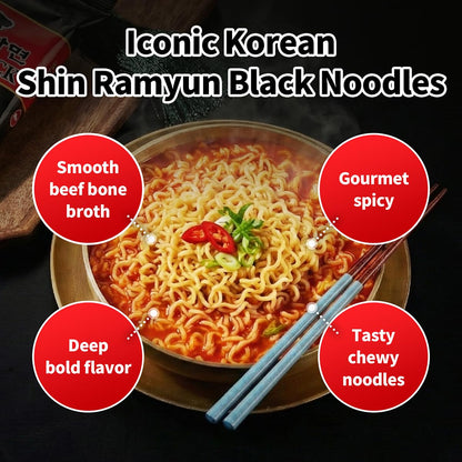 Nongshim_Shin_Ramyun_Black_Noodles,_Spicy_Korean_Signature_Instant_Ramyun,_Rich_Beef_Bone_Broth,_Pantry_Essential_Korean_Noodles,_Quick_and_Easy,_4.58_oz_(Pack_of_16)