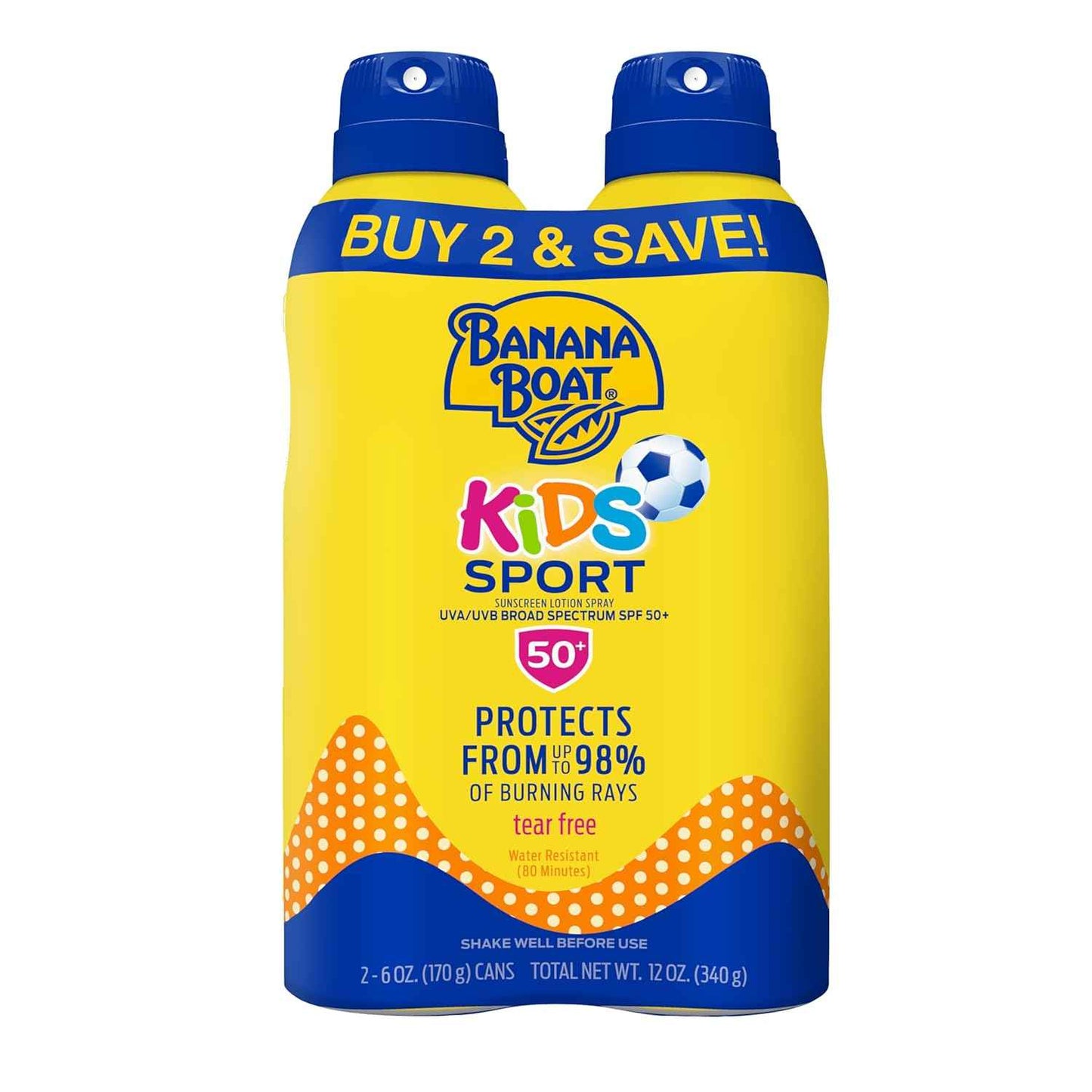 Banana Boat Sport Kids Sunscreen Spray | Spray Sunscreen for Kids, Childrens Sunblock, Oxybenzone Free