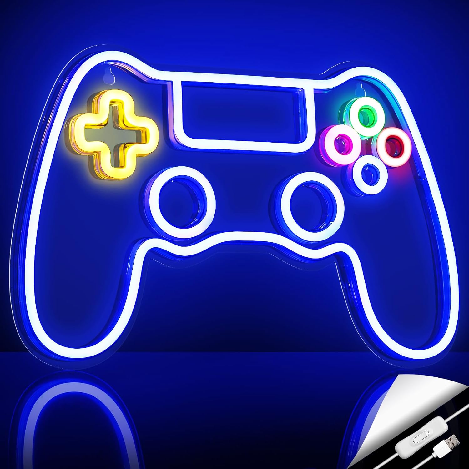 Kavaas_Gamer_Neon_Sign,_Game_Controller_LED_Sign_for_Gaming_Room_Decor_-_Game_Neon_Sign_for_Teen_Boy_Room_Decor_-_Best_Gamer_Gifts_for_Boys,_Kids
