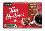 Tim Hortons Mocha Cereal Flavored Coffee, Single-Serve K-Cup Pods Compatible with Keurig Brewers, 12ct K-Cups