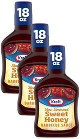 Kraft Hint of Honey Slow-Simmered Barbecue BBQ Sauce, 18 oz Bottle