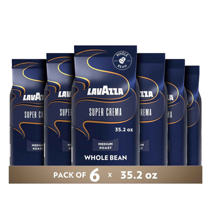 Lavazza Whole Bean Coffee, Medium Espresso Roast, Arabica and Robusta Blend