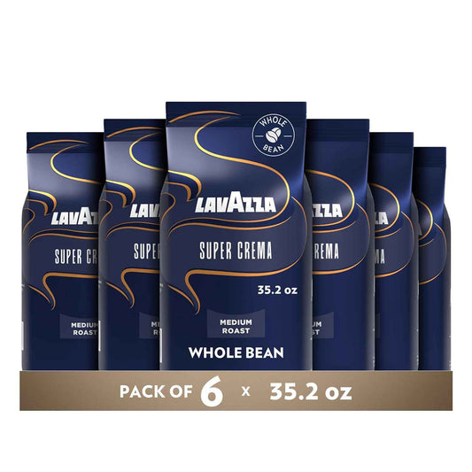 Lavazza Whole Bean Coffee, Medium Espresso Roast, Arabica and Robusta Blend