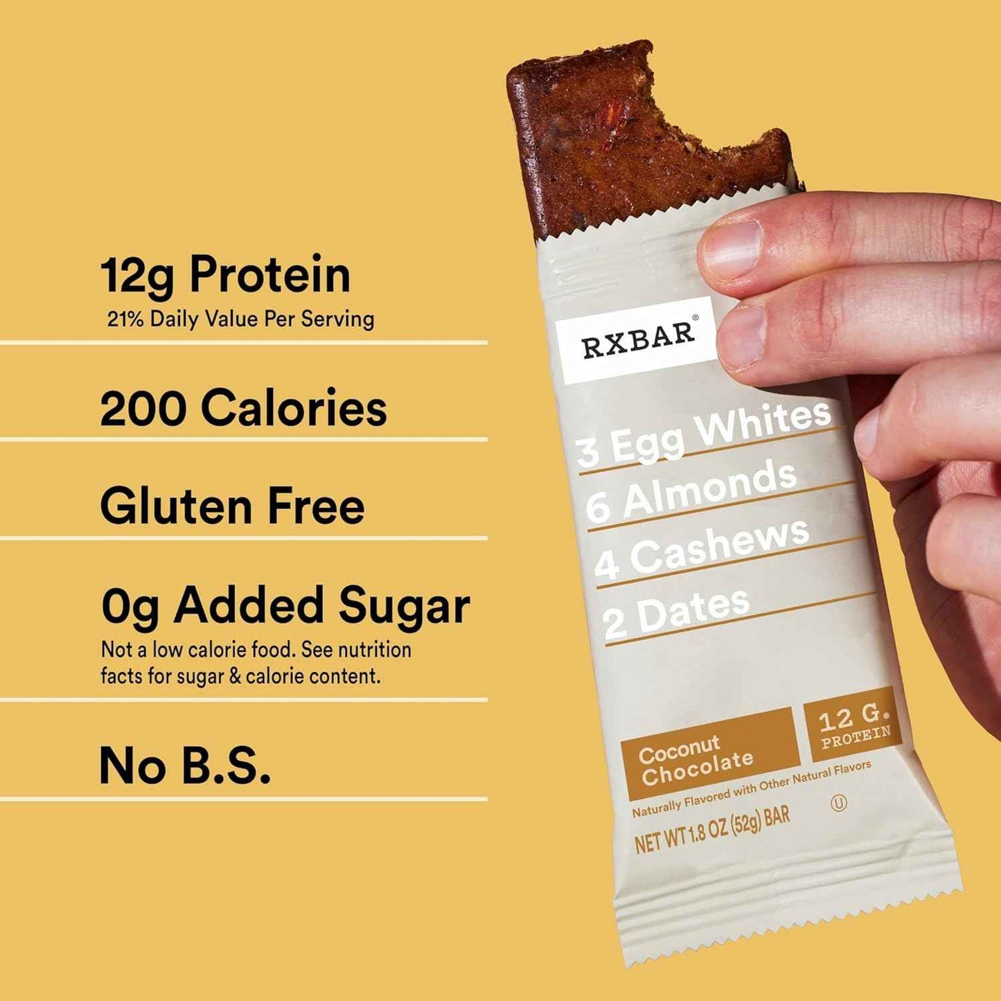 RXBAR Protein Bars, Protein Snack, Snack Bars, Coconut Chocolate