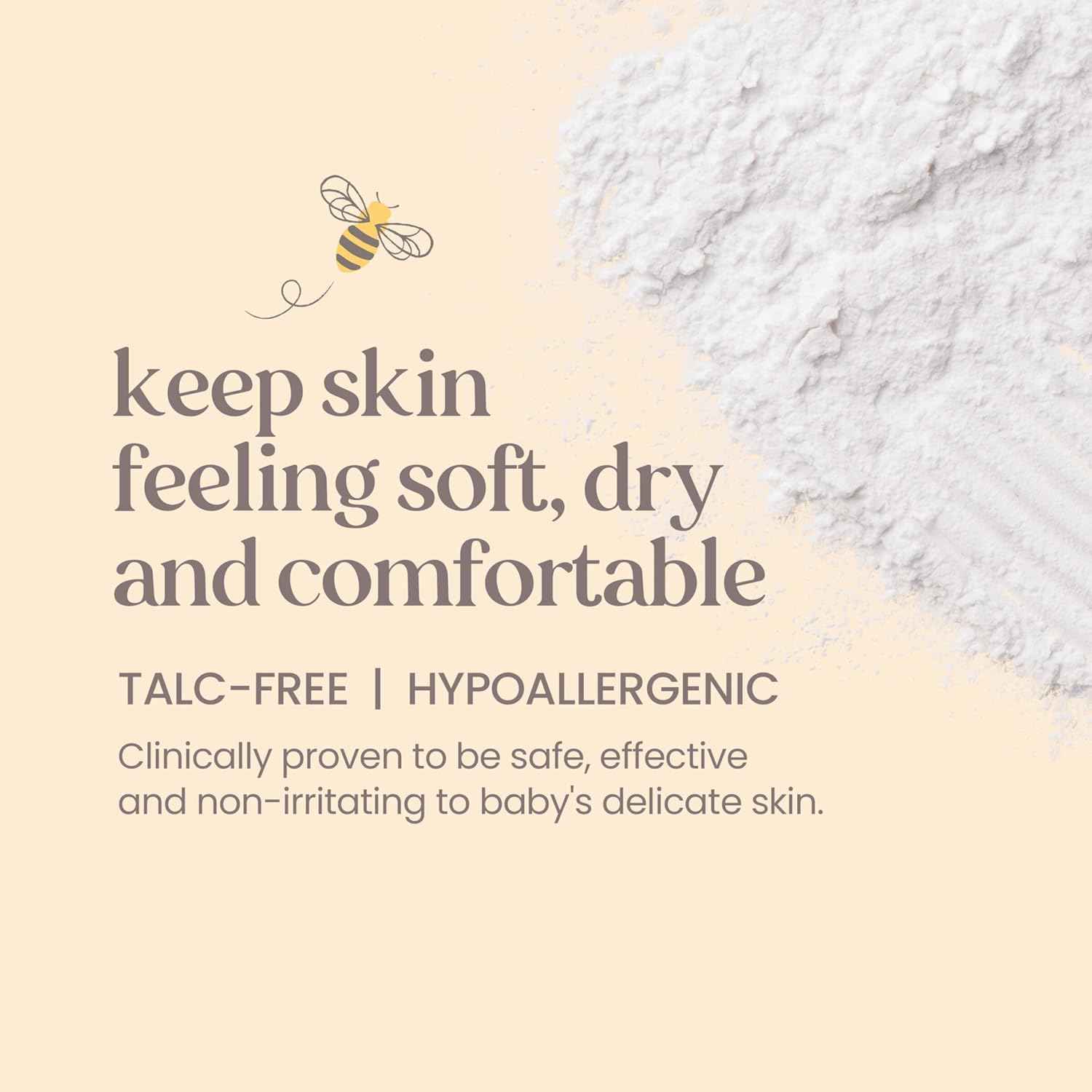 Burt's Bees Baby Dusting Powder, 100% Natural Origin Baby Powder Talc-Free