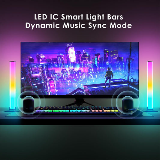 RGB_Light_Bar,Smart_LED_Light_Bar_for_Room,16_Million_Colors,Three_Control_Modes,Dynamic_Music_Sync_Mode,213_Preset_Modes,USB_Interface（Without_Adapter）