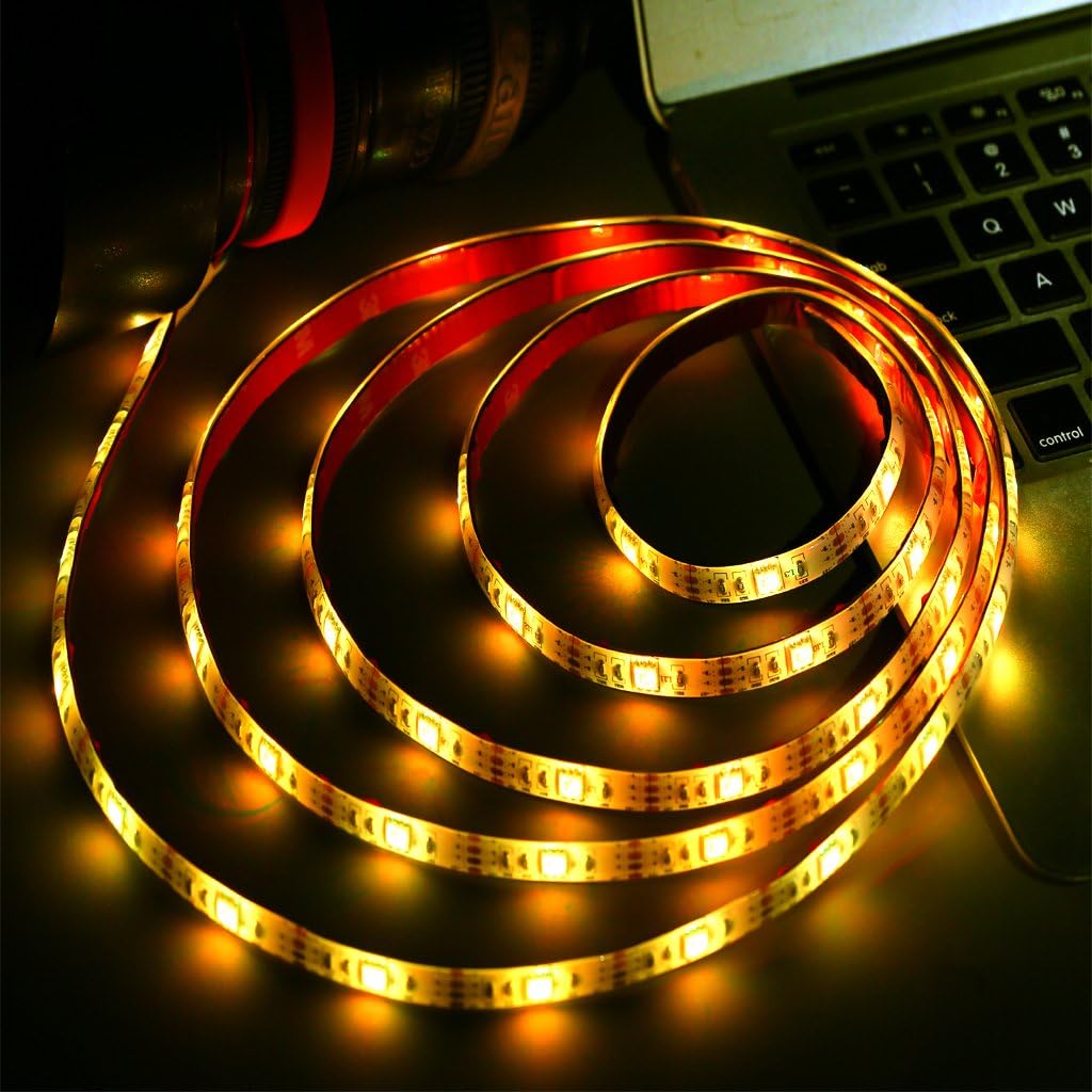 ACONDE_6.56_feet/9.84_feet_USB_LED_Strip_Lights,_DIY_Indoor_Decoration,_TV_Backlight,_24_Keys_Remote