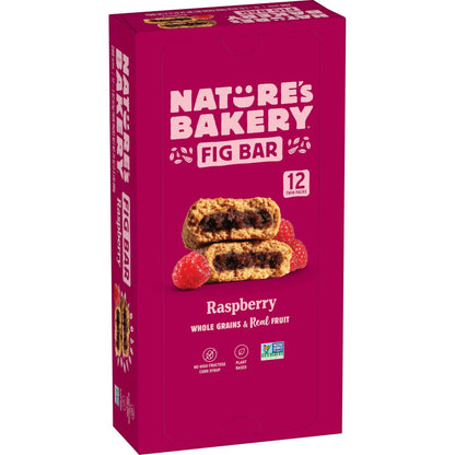 Nature's Bakery Whole Wheat Fig Bars, Real Fruit, Vegan, Non-GMO, Snack bar