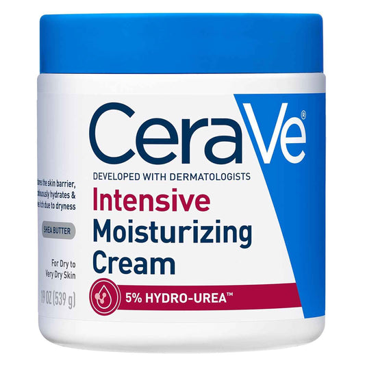 CeraVe Intensive Moisturizing Lotion, 3 Essential Ceramides + Hydro-Urea + Shea Butter, Body Lotion for Very Dry Skin, Relieves Rough, Tight, Red & Itchy Skin, Non-Greasy Hydrating Cream, 19oz