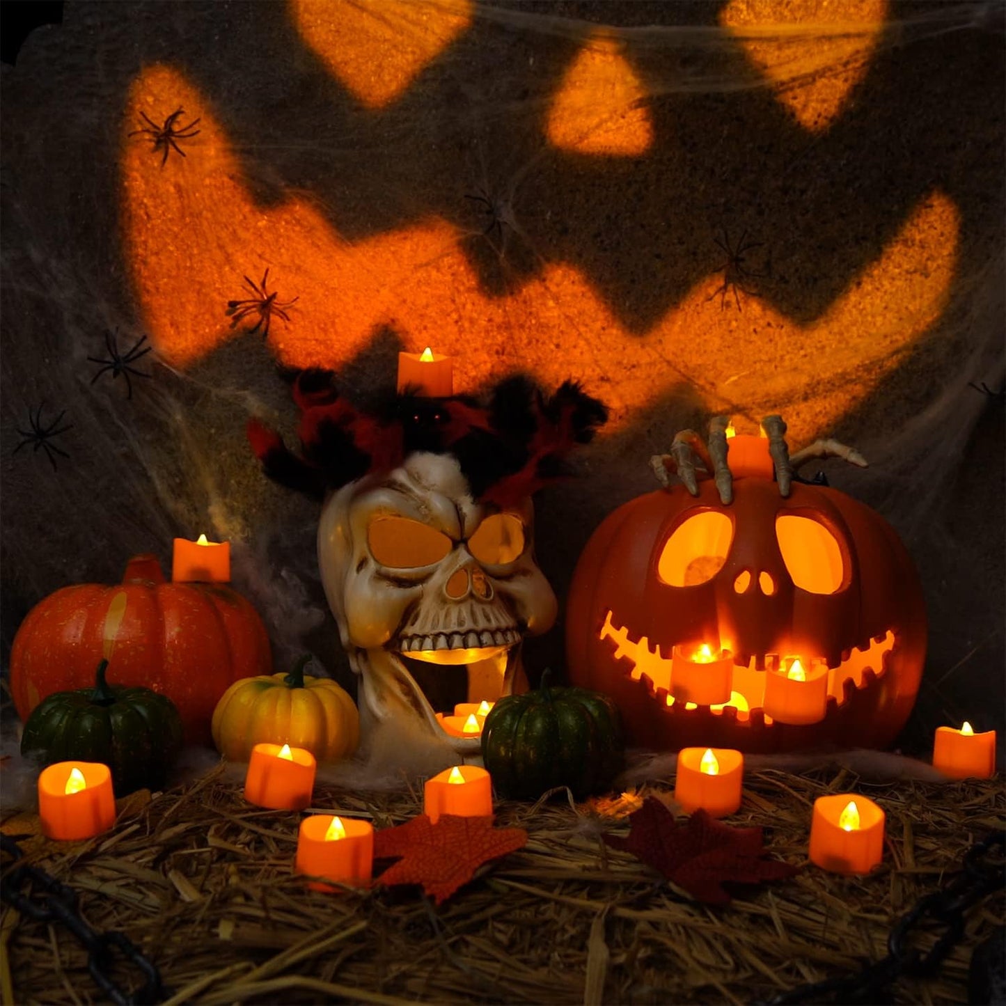 Homemory_Halloween_12_Pack_Orange_Tea_Light_Candles,_Battery_Operated_LED_Tealights,_Small_Pumpkins_Lights,_Flameless,_Electric_Fake_Tea_Candles,_1.4"x1.25"