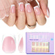 K-S Squoval-Pink French Tip