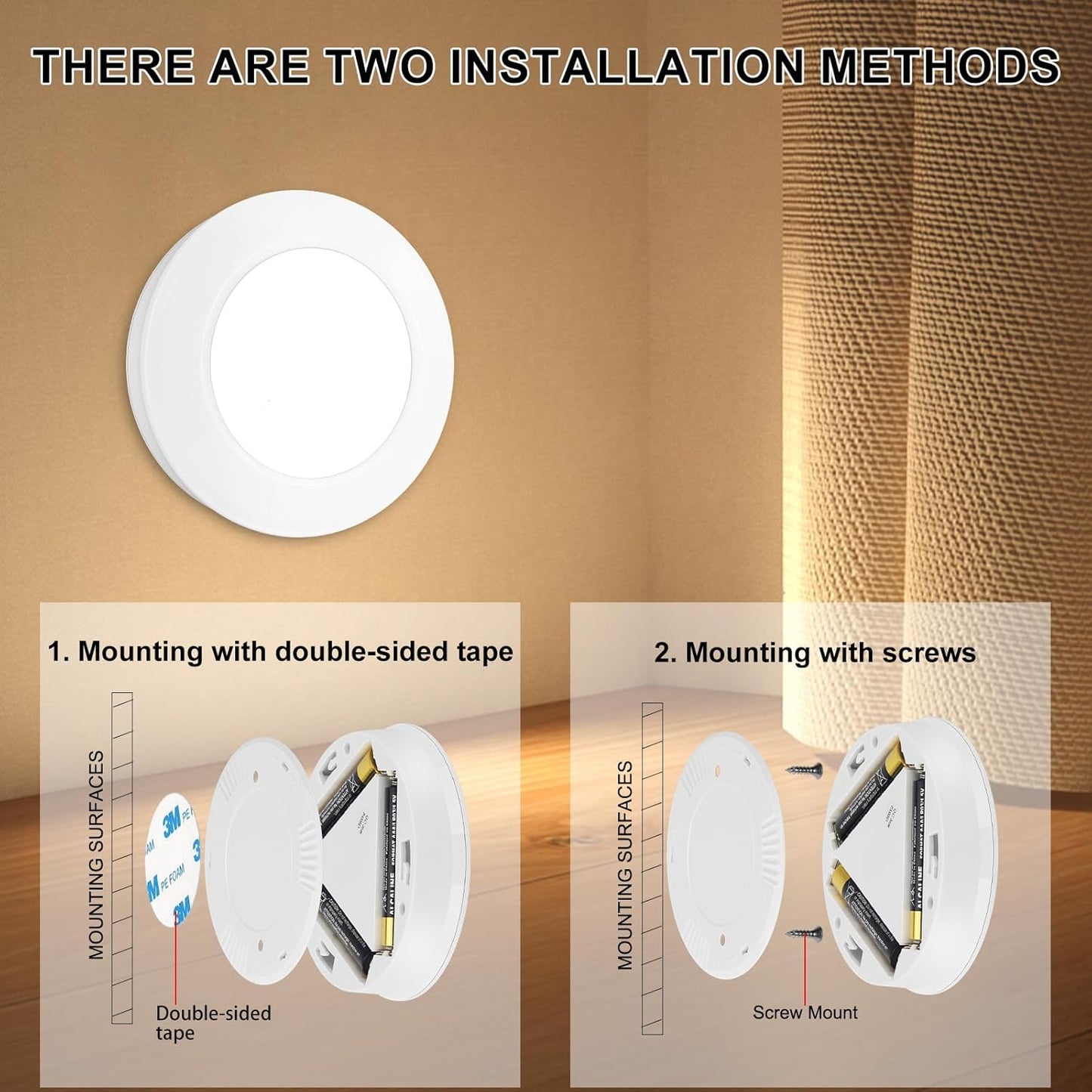 BIGMONAT_LED_Puck_Light,_Stick_on_Lights,_Closet_Lights_Battery_Operated,_Tap_Lights,_60_Lumens_Touch_Light,_Under_Cabinet_Lighting,_Ideal_for_Kitchen_Cabinets,_Closets,_Garage_and_More,_3-Pack,_White