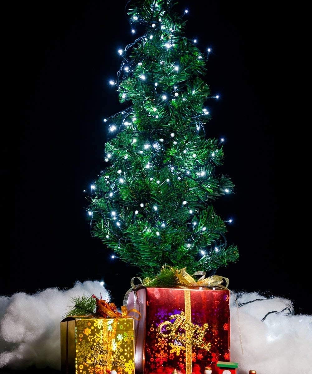 FULLBELL_Black_and_White_Christmas_Decorations,_Black_Christmas_Lights_33ft_100_LED_with_Memory_Function,_8_Modes_Gothic_String_Lights_for_Tree,_Goth_Home,_Indoor_Outdoor