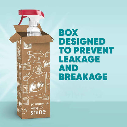 Windex Vinegar Glass and Surface Cleaner Spray Bottle, Packaging Designed to Prevent Leakage and Breaking, Surface Cleaning Spray