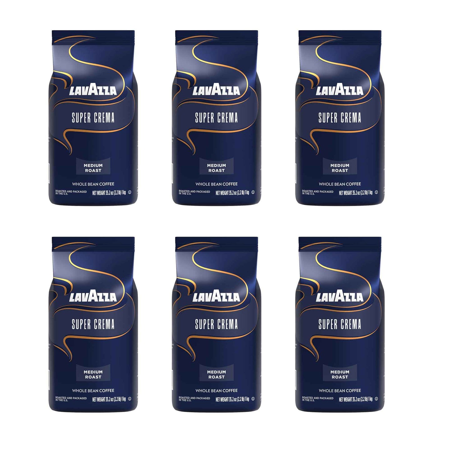 Lavazza Whole Bean Coffee, Medium Espresso Roast, Arabica and Robusta Blend