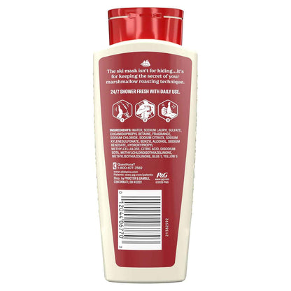 Old Spice Body Wash for Men, Summerdudes, 24/7 Shower Fresh with Daily Use, Long Lasting Scent, Cleanse & Refresh Skin, VIP Festival Experience, Serial Griller with Charred Marshmallow Scent, 24 oz