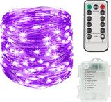 suddus Fairy Lights Battery Operated with Remote, LED Dimmable Twinkle Lights with Timer, Waterproof Copper Wire String Lights for Bedroom, Christmas, Tree, Indoor Outdoor Decor