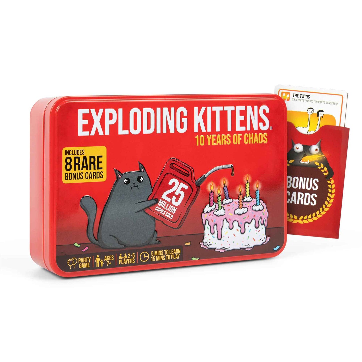 Exploding Kittens Party Pack - 2-10 Players - Ages 7+ - 15 Minutes to Play - Party & Family Card Game for Kids & Adults