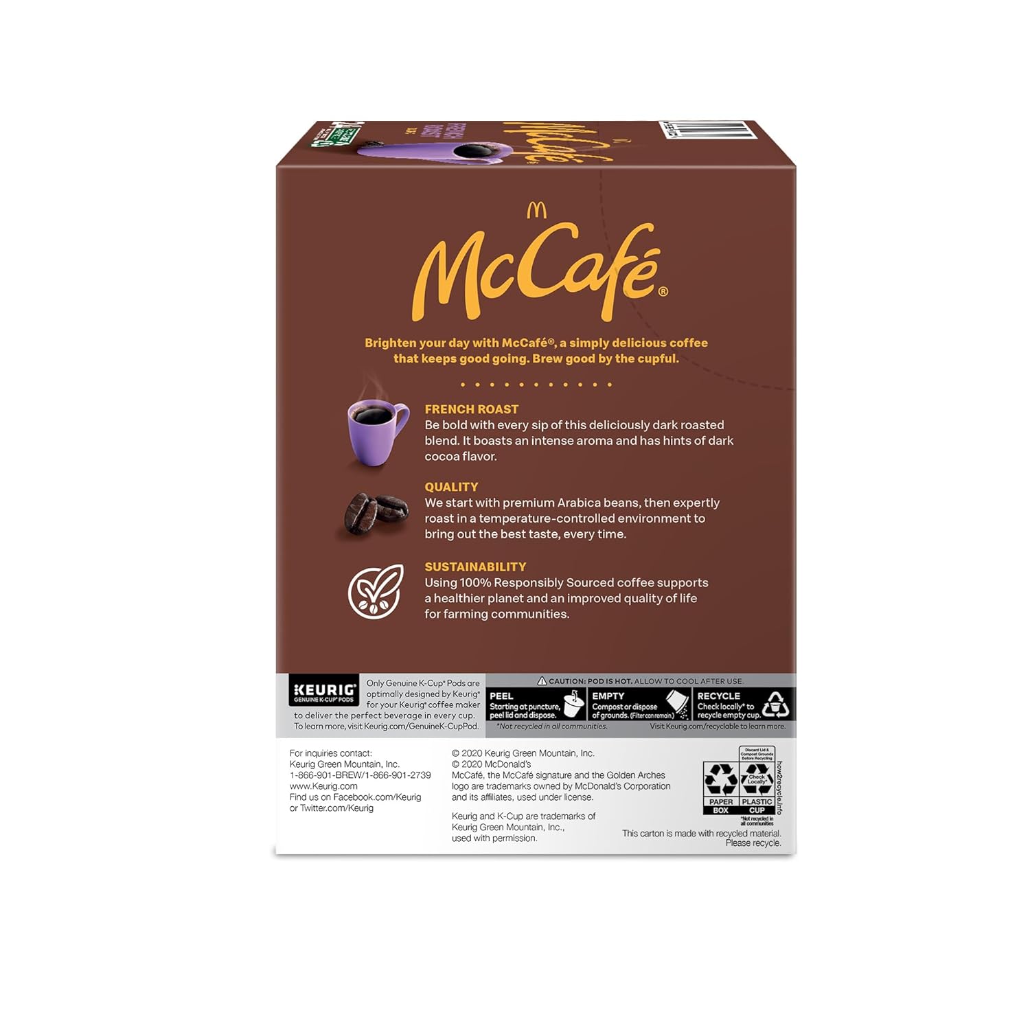 McCafe_French_Roast,_Single_Serve_Coffee_Keurig_K-Cup_Pods,_Dark_Roast,_96_Count_(4_Packs_of_24)