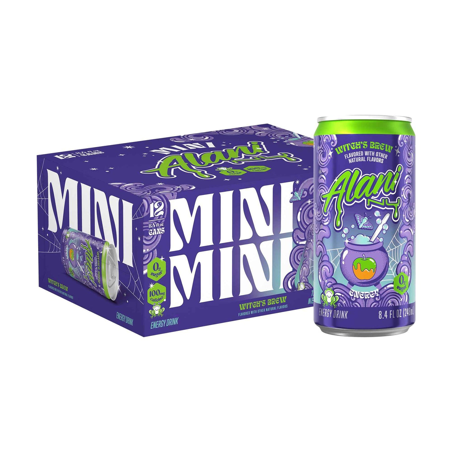 Alani Nu, Low Calorie Energy Drinks, 100mg Caffeine, Biotin, B Vitamins, Zero Sugar, 10 Calories or Less, 8 Fl Oz Cans, 12 Pack