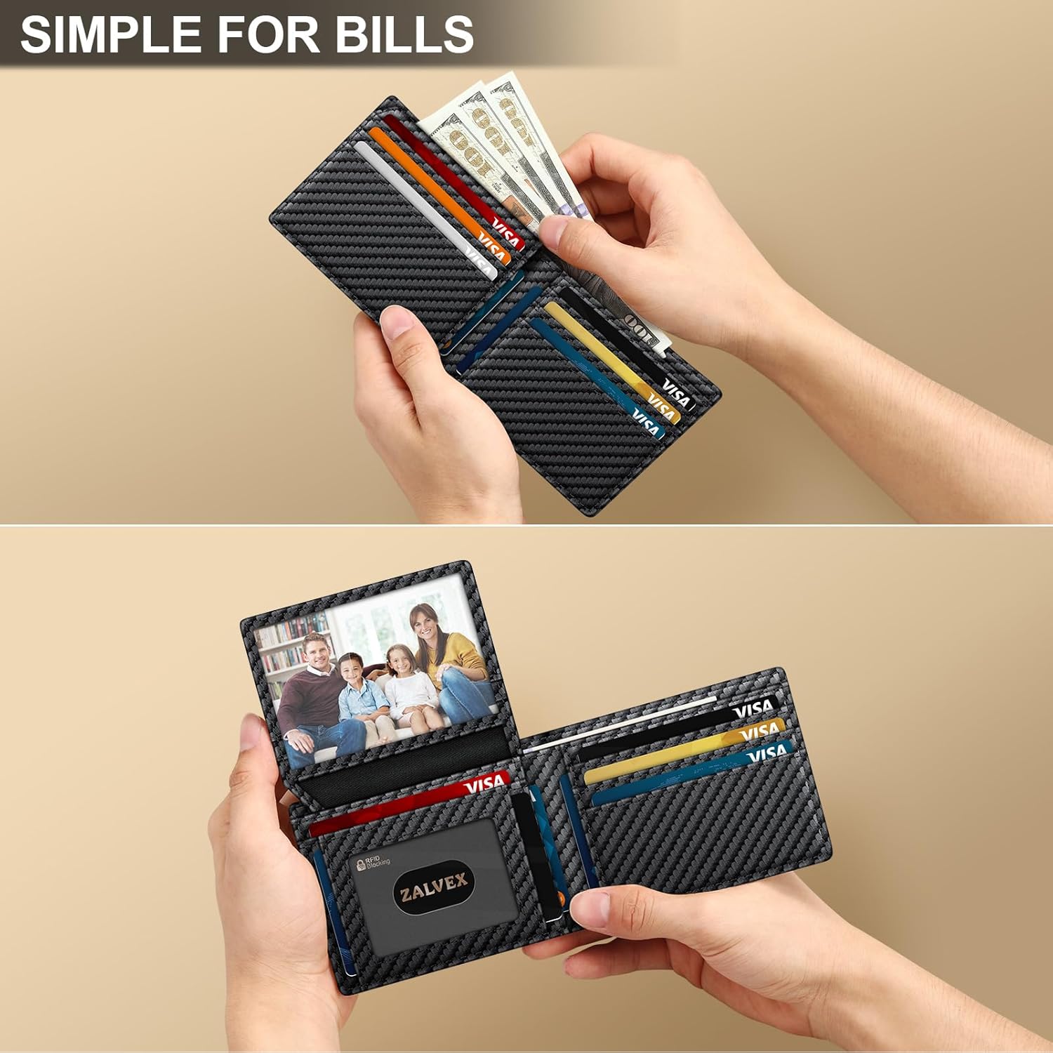 Wallet_for_Men_Slim_RFID_Blocking_Leather_Credit_Card_Holder_Wallet_for_14_Cards,_Bifold_Minimalist_Thin_Wallet_with_2_ID_Windows_&_Cash_Slot,_Front_Pockt_Carteras_Para_Hombres,_Birthday_Gifts_for_Men