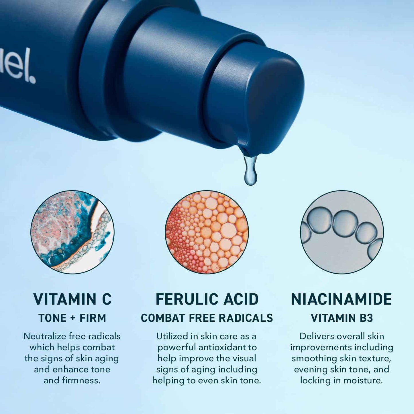 Prequel Skin Lucent-C, Vitamin C Serum for Face. Professional Facial L-Ascorbic Acid, Ferulic Acid Formula with Niacinamide. Clinical Skincare for Luminous Firm Skin. 1oz Pump