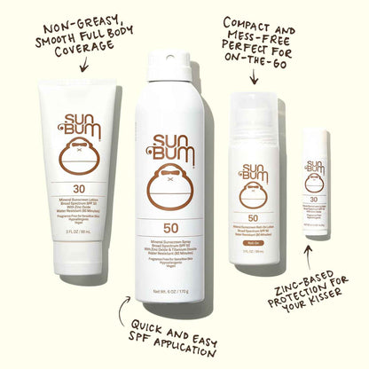 Sun Bum Mineral Sunscreen Body Lotion - Broad Spectrum Moisturizing Sunscreen with Vitamin E - Vegan and Hawaii 104 Act Compliant (Made without Octinoxate & Oxybenzone) - Travel Size