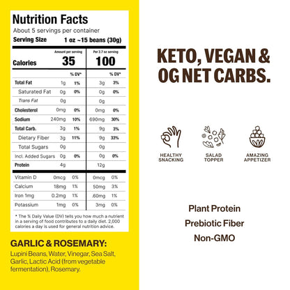 BRAMI_Lupini_Beans_Snack,_Garlic_&_Rosemary,_7g_Plant_Based_Protein,_0g_Net_Carbs,_Vegan,_Vegetarian,_Keto,_Mediterranean_Diet,_Non_Perishable,_5.3_Oz