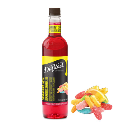 DaVinci Gourmet Sour Gummy Syrup, 25.4 Fluid Ounces (Pack of 1)
