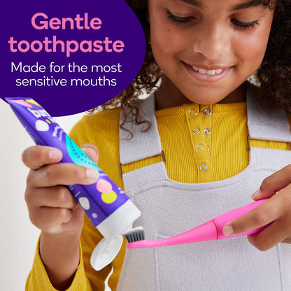 BURST_Bubblegum_Bonanza_Kids_Toothpaste_with_Fluoride_(4oz)_|_Great_Tasting_|_Flavored_for_Children_&_Toddlers_|_Anticavity_|_Dye_Free_&_Vegan_|_Safe_for_Kids_Ages_2+