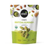 Elan Organic Matcha Almonds, 5.6 oz, Non-GMO, Gluten-Free, Vegan, Kosher, Superfood Infused Nuts (Roasted Almonds, Coconut, Matcha Green Tea Powder), Source of Antioxidants (Vitamin A)