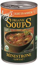 Amy's Organic Soups, Light in Sodium Minestrone, 14.1 Ounce