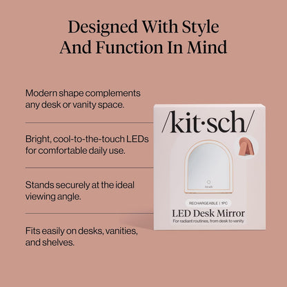 Kitsch_Arch_Desk_Vanity_Mirror_with_Lights,_LED_Makeup_Surface,_Touch_Sensor_Dimmable_Warm_Neutral_Cool_Glow,_Rechargeable_Desk_Mirror_with_Kickstand_for_Travel_-_Terracotta