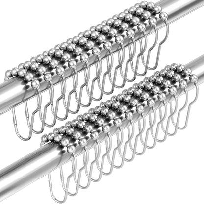 Amazer Shower Curtain Hooks, Decorative Shower Curtain Hooks, Shower Hooks for Shower Curtain Rust Proof Stainless Steel Shower Curtain Hooks