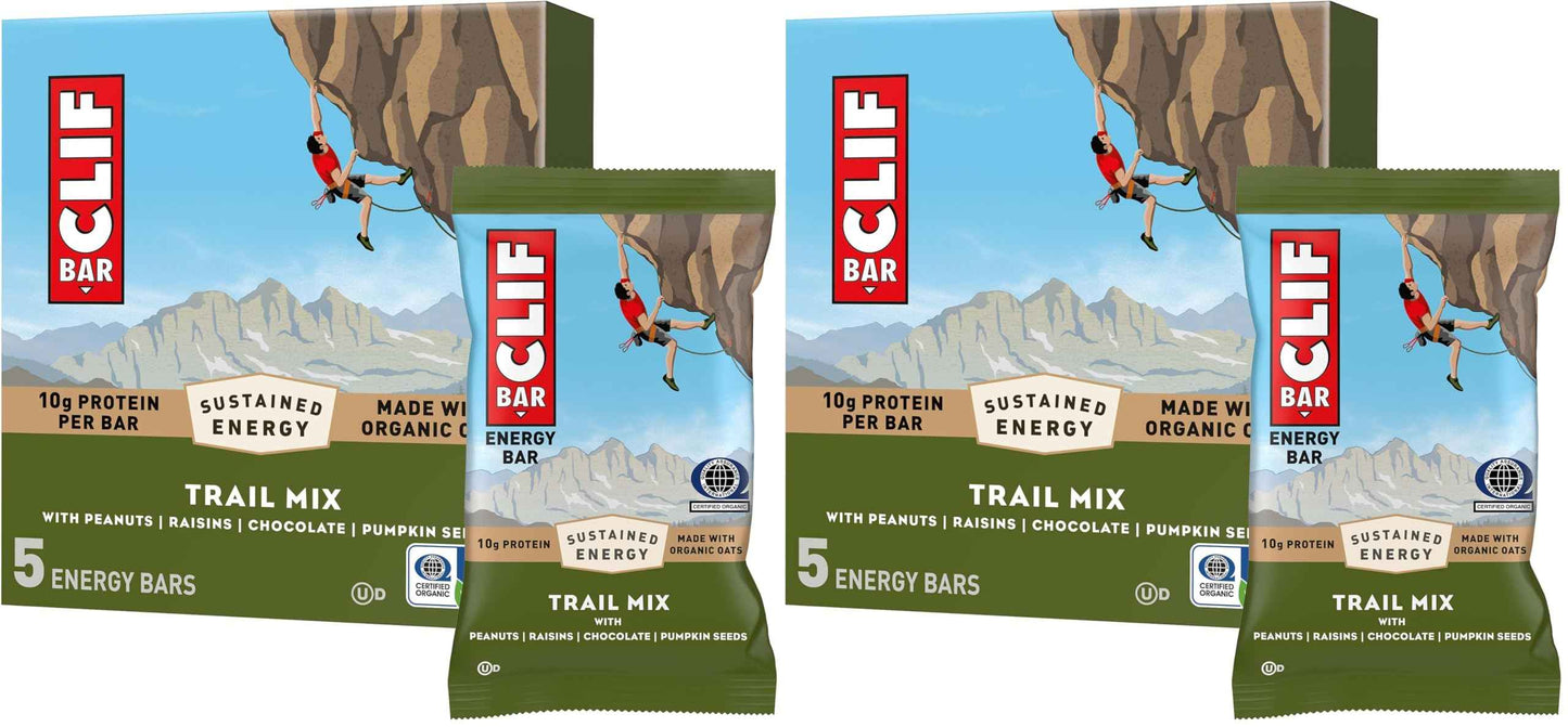 CLIF BAR - Energy Protein Bars - Made with Organic Oats - Energy Bars - Non-GMO