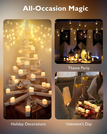 Homemory_12pcs_Remote_Timer_LED_Tea_Lights_Candles,_400+Hours_Flickering_Flameless_Battery_Votive_Tealights_for_Tabletop_Lighting,_Centerpieces_Decor,_Holiday