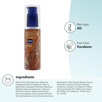 Vaseline_Illuminate_Me_Shimmering_Body_Oil_Created_for_Melanin_Rich_Skin,_Illuminates_Skin_with_Finishing_Touch_of_Shimmer_for_Glowing_Skin_3.3_oz