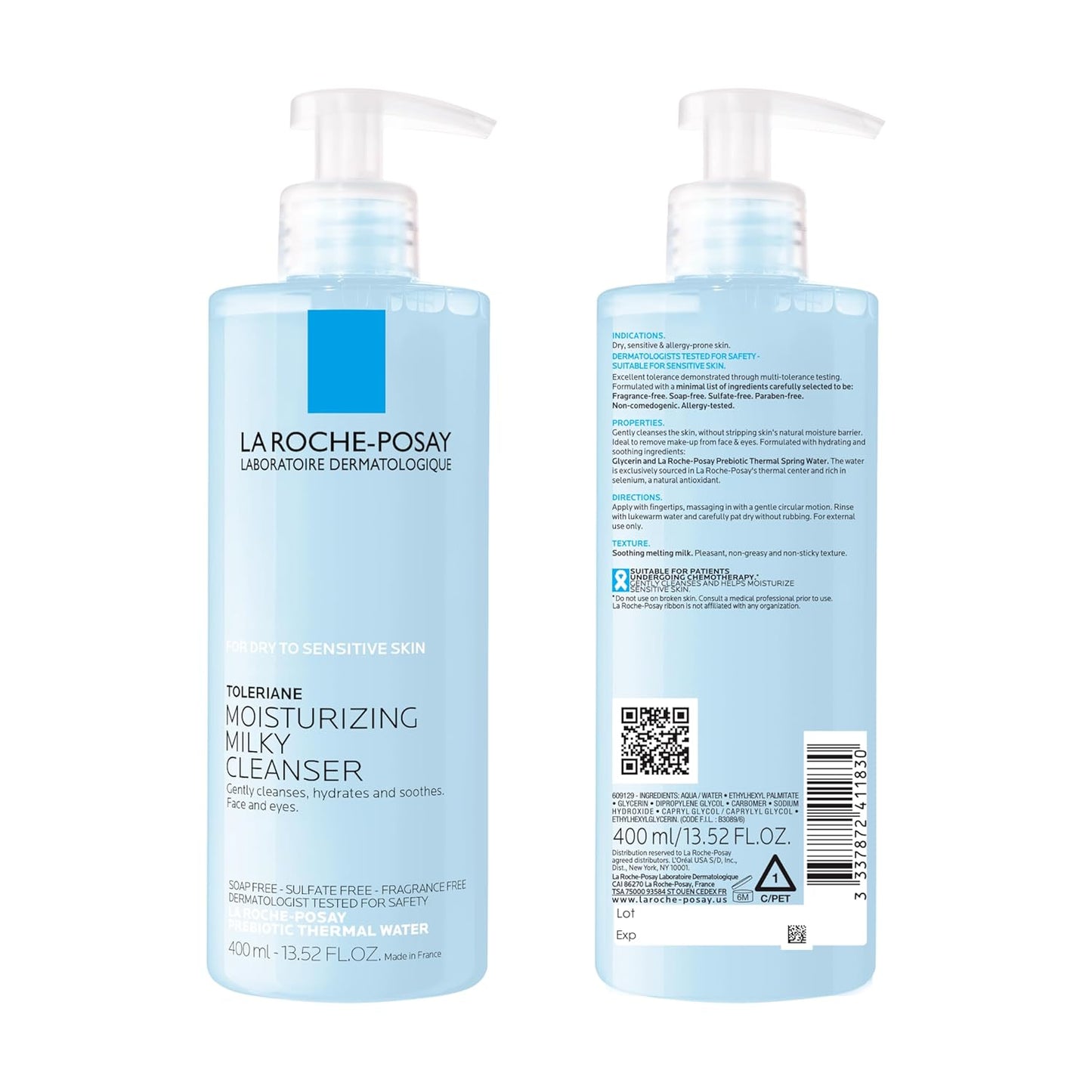 La_Roche-Posay_Toleriane_Moisturizing_Milky_Cleanser,_Gentle_Face_Cleanser_with_Glycerin_for_Dry,_Sensitive_&_Allergy-Prone_Skin,_Face_Wash_for_Hydration,_Makeup_Remover_Cleanser,_13.5fl_oz