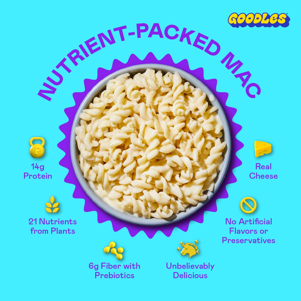 Goodles_Twist_My_Parm_Asiago_and_Parmesan_with_Spirals_-_Nutrient_Packed_with_Real_Cheese,_Fiber,_Protein,_Prebiotics,_Plants,_&_Vegetables_|_Non-GMO,_Organic_Ingredients_[Twist_My_Parm,_6_oz._1_Pack]