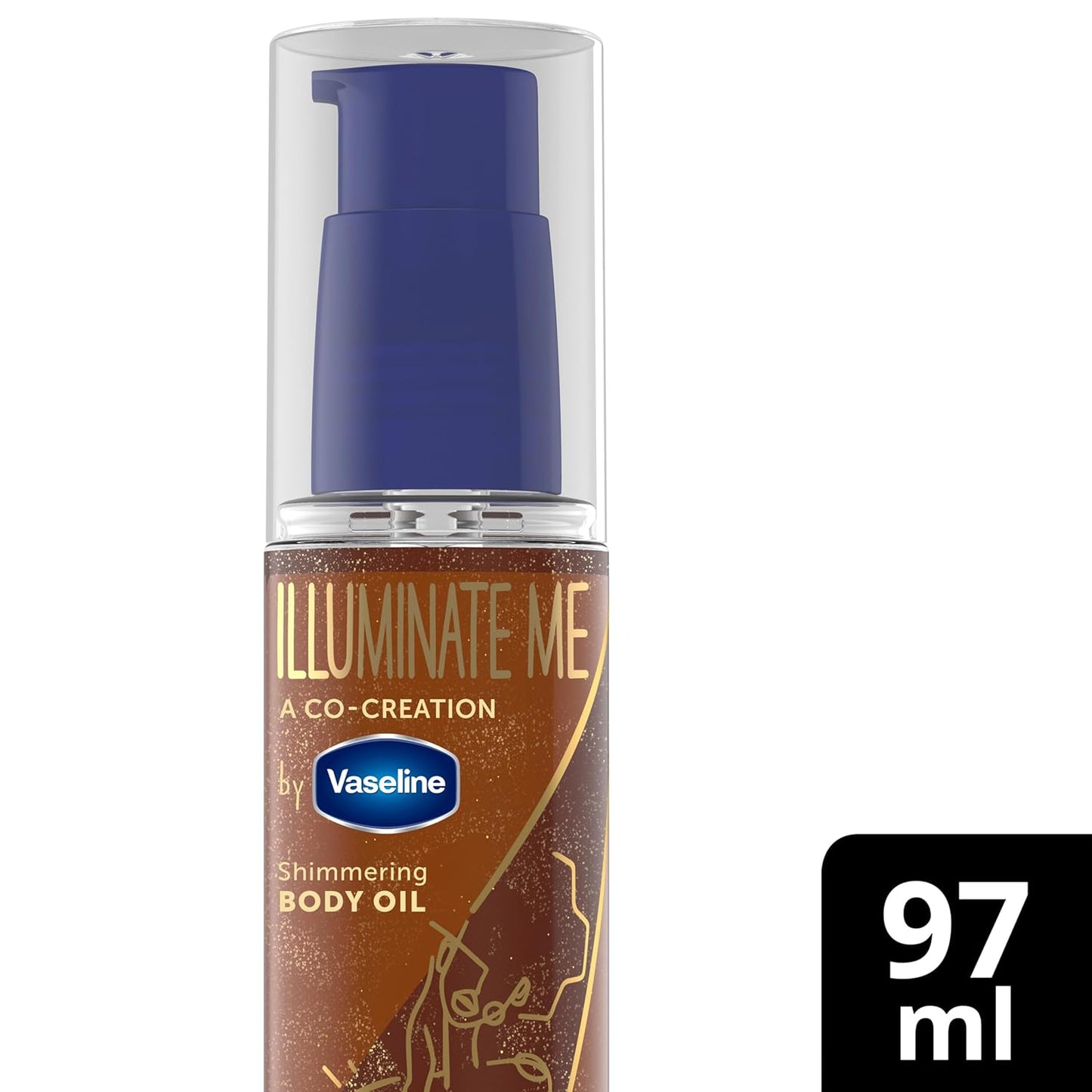 Vaseline_Illuminate_Me_Shimmering_Body_Oil_Created_for_Melanin_Rich_Skin,_Illuminates_Skin_with_Finishing_Touch_of_Shimmer_for_Glowing_Skin_3.3_oz