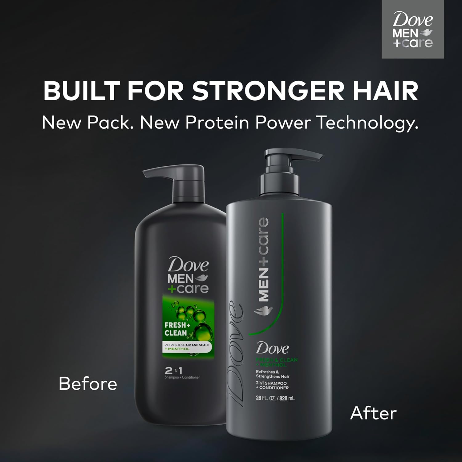 DOVE_MEN_+_CARE_Shampoo_1_count_Fresh_+_Clean_for_Hair_Refreshing_&_Strengthening,_with_Menthol,_28_fl_oz