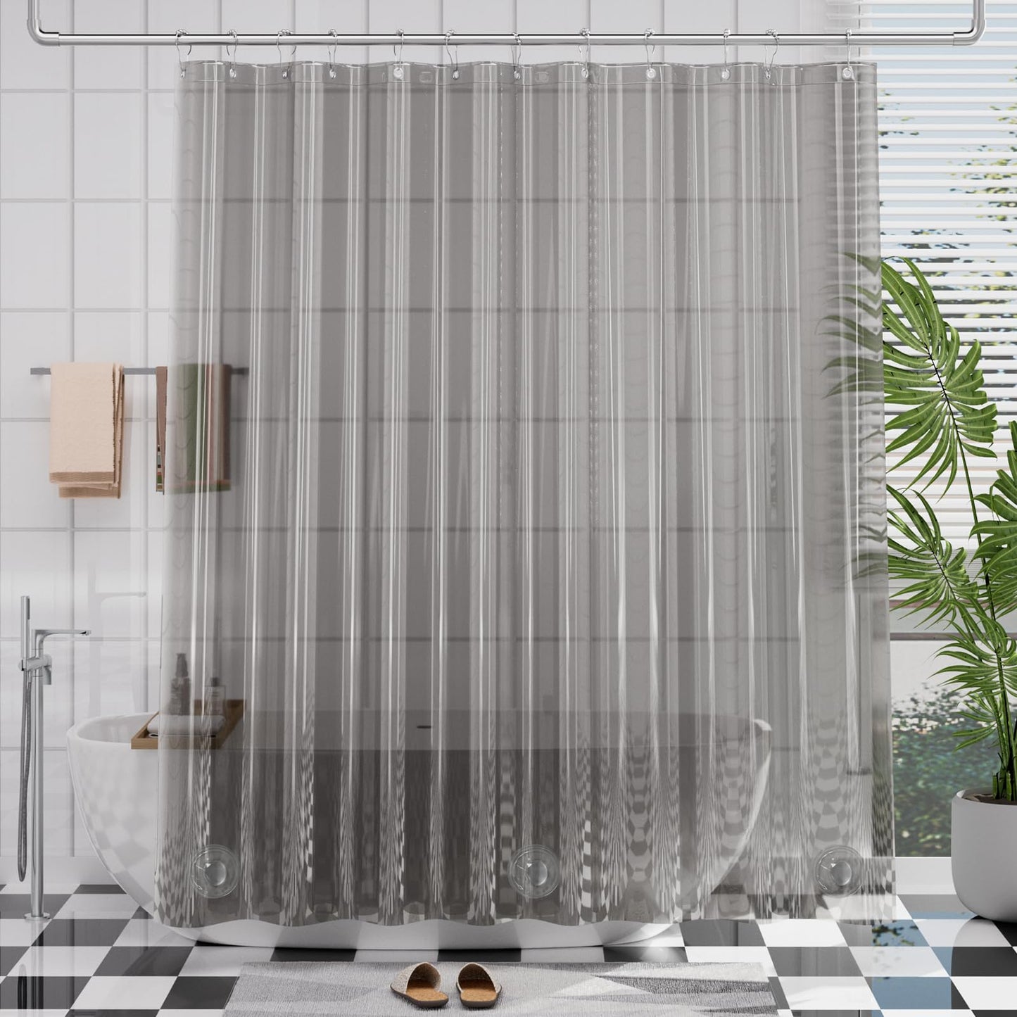 Clear - Grey - 72"W x 72"L (Pack of 1)